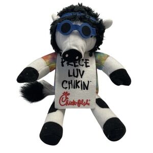 Chick-fil-A‎ Plush Cow Hippie Peace Luv Chikin' Stuffed Animal Toy